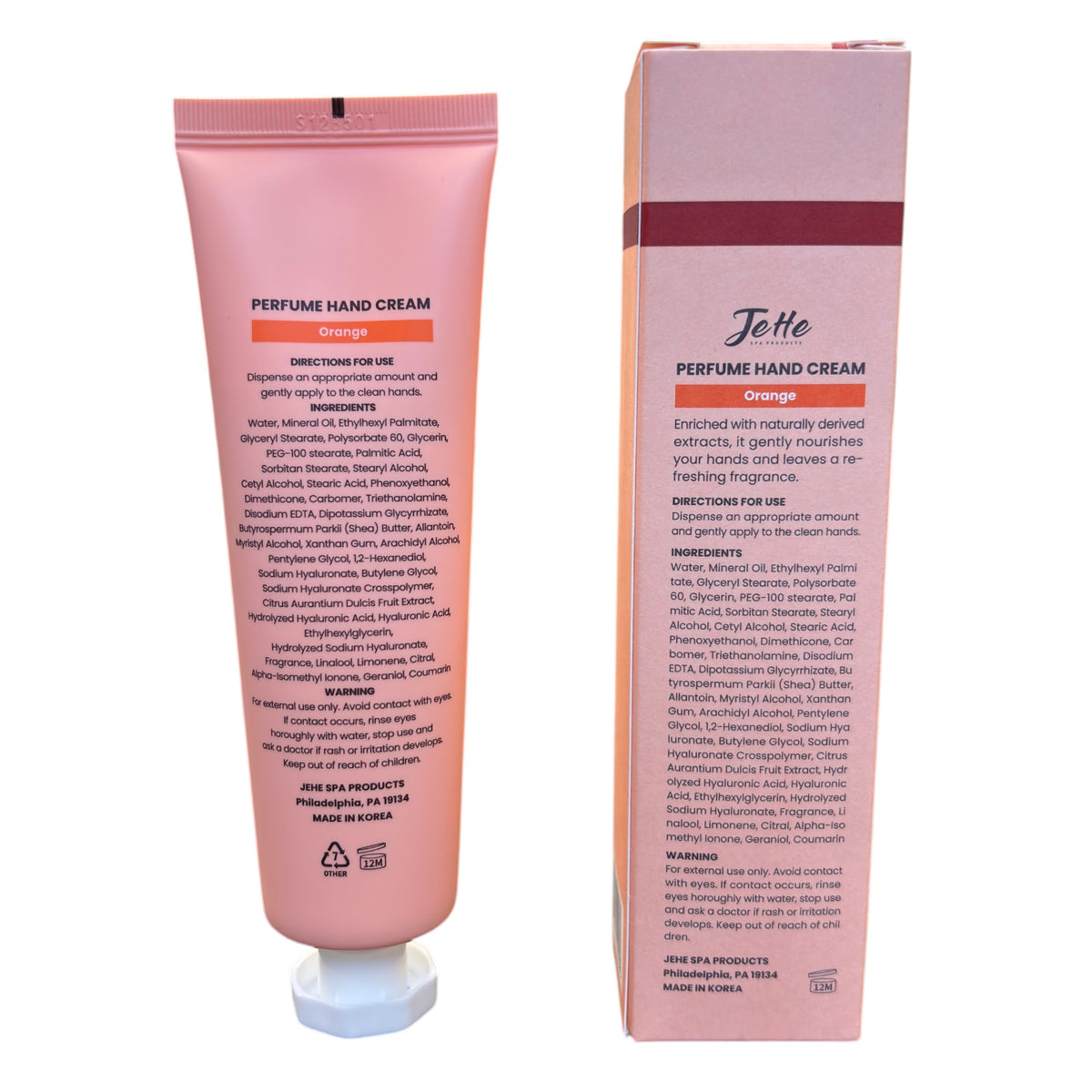 Jehe Perfume Hand Cream - Orange